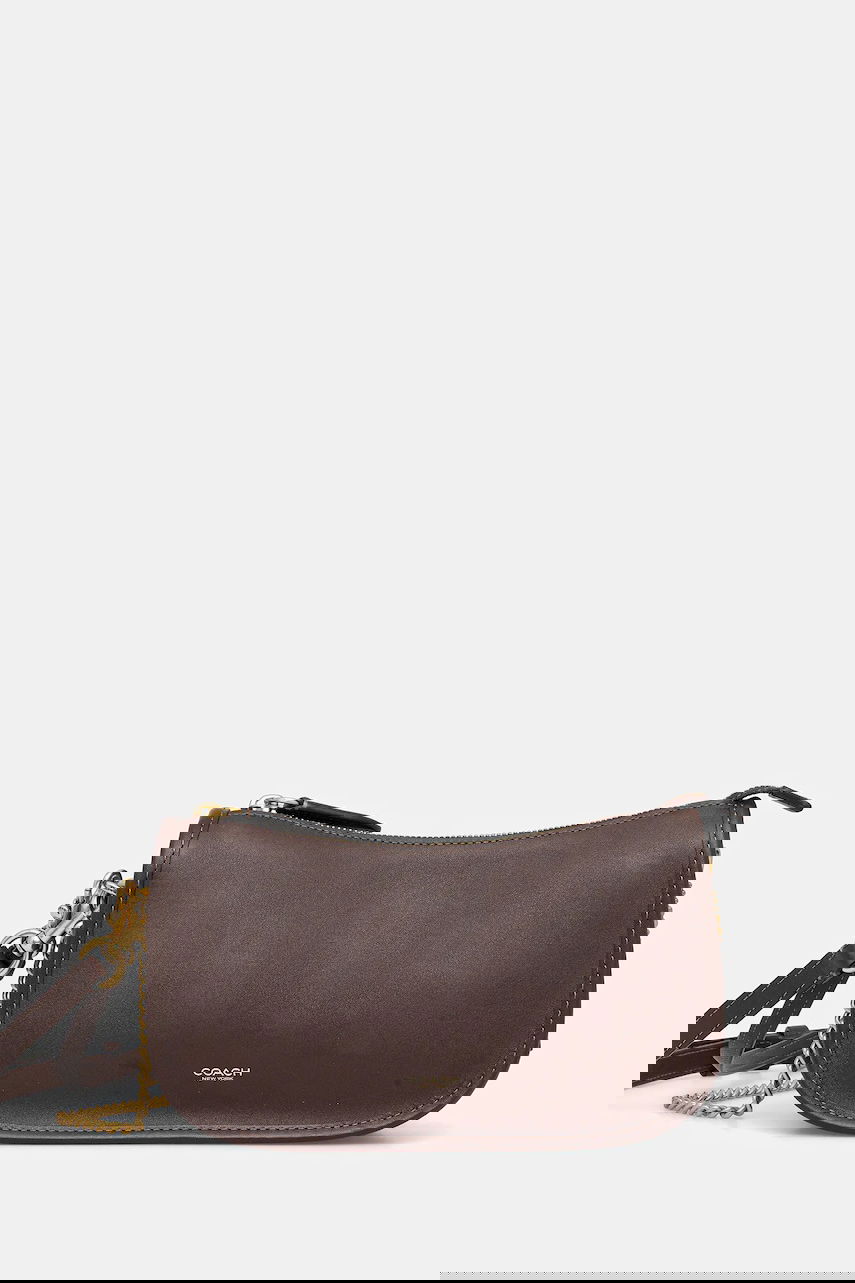 Skuldertaske Coach Waverly Crescent Chain Shoulder Bag Brun | CCC36, 0