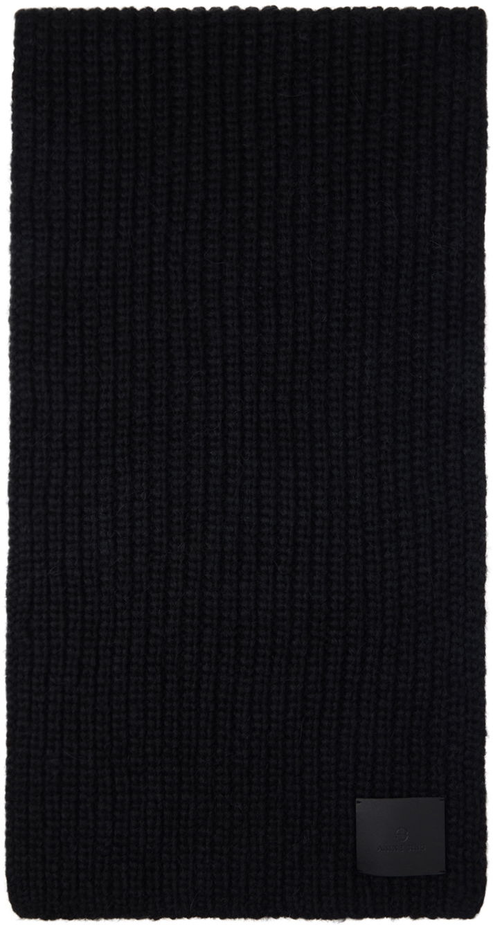 Tørklæde Anine Bing Hannah Knitted Scarf Sort | A-12-3182-000