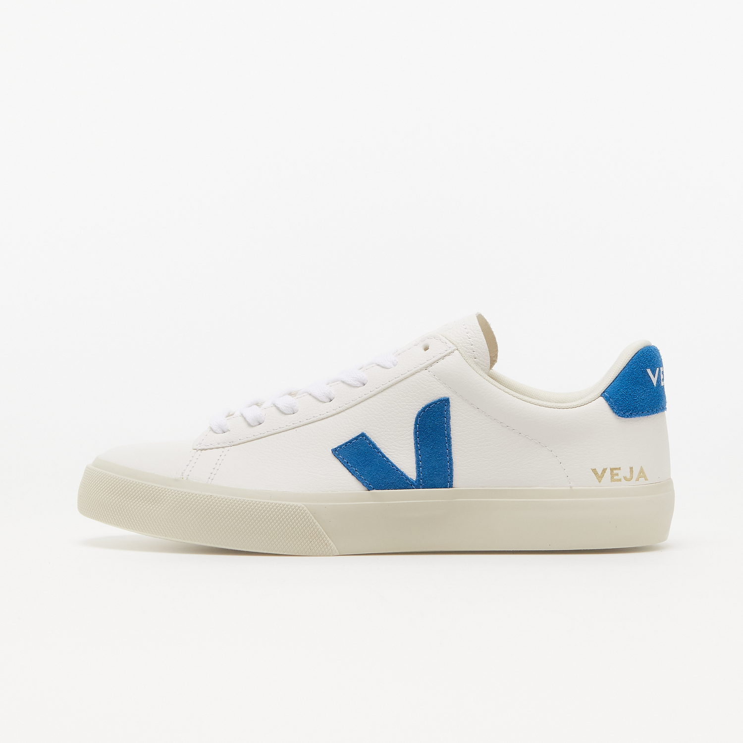 Sneakers og sko Veja Campo Chromefree "White/Swedish Blue" Hvid | CP0502818B, 0