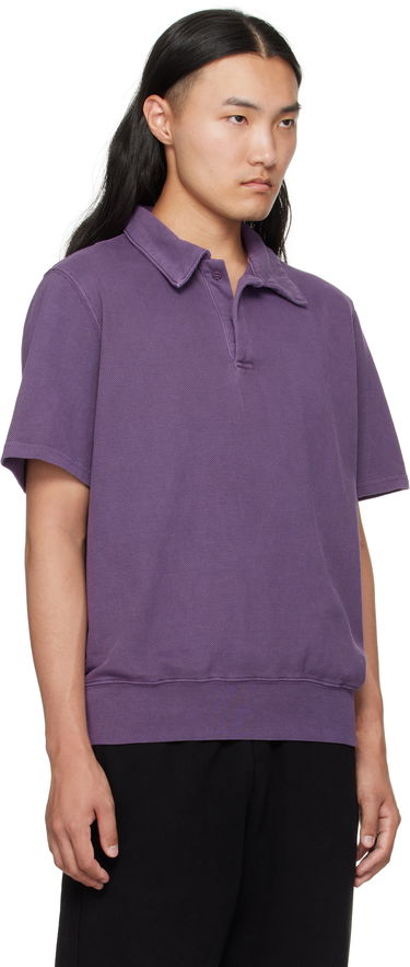 Polo skjorte LES TIEN Les Tien Piqué Banded Tennis Polo Lilla | PK-2070-PD, 1