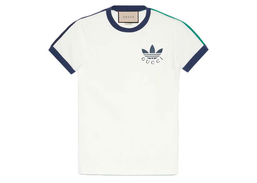 T-shirt Gucci x Adidas Logo Hvid | 691637 XJEKL 9280