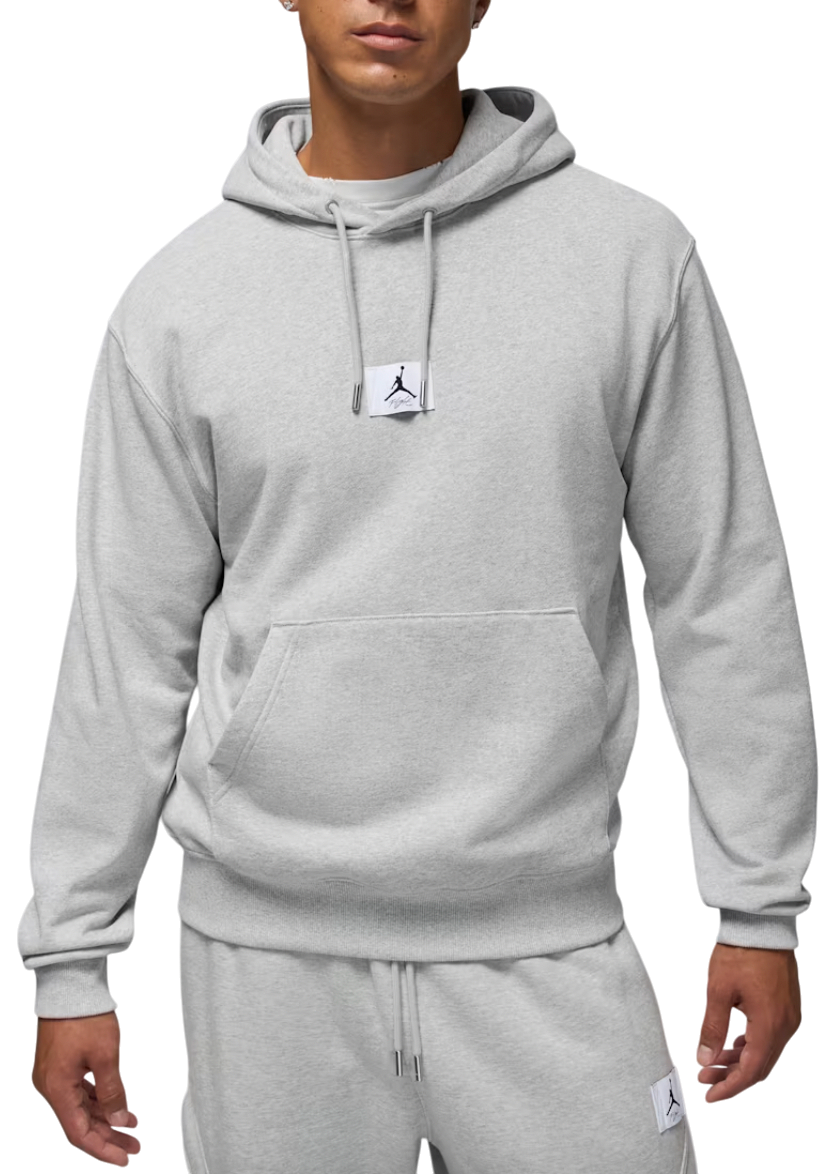 Sweatshirt Jordan Flight Fleece Hoodie Grå | fv7247-050, 0