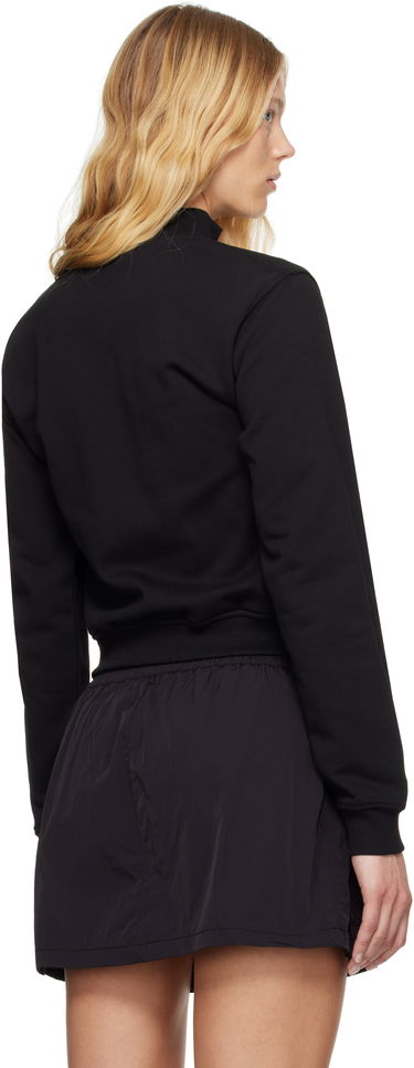Sweatshirt Diesel Diesel F-Flacin Cropped Track Jacket Sort | A16842 0BMBJ, 2