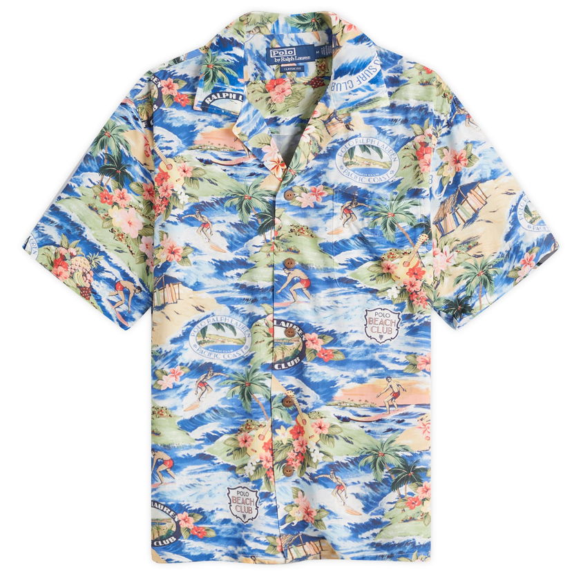 Skjorte Polo by Ralph Lauren Ralph Lauren Surf Club Vacation Shirt Flerfarvet | 710964795001