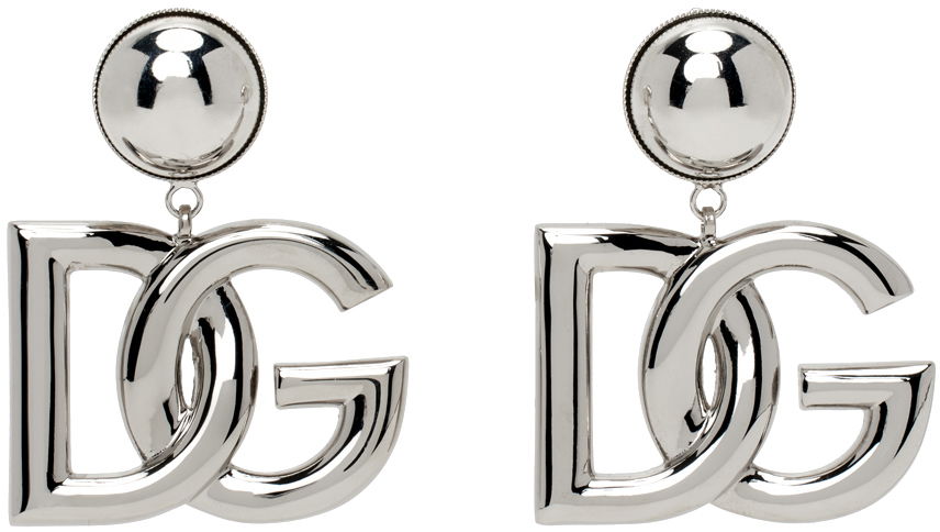 Øreringe Dolce & Gabbana Silver 'DG' Earrings Metalisk | WEN6P2 W1111, 0
