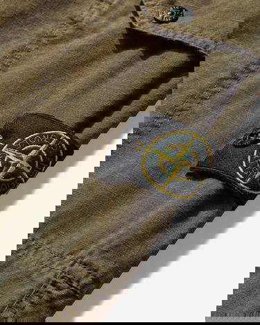 Cargo bukser Stone Island Organic Cotton Ripstop Cargo Pants Grøn | K2S15-3100011-S0211 V0054, 4