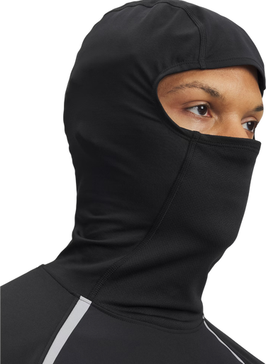 Sweatshirt Under Armour Velociti Pro Balaclava Hoodie with Reflective Stripes and Thumbholes Sort | 6005969-004, 2