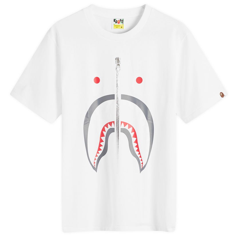 T-shirt BAPE A Bathing Ape Women's Shark T-Shirt in White, Size Medium | END. Clothing Hvid | 001TEK302003L-WHT