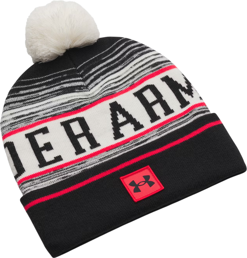 Beanie Under Armour Halftime Striped Knit Pom Beanie Flerfarvet | 1386634-279