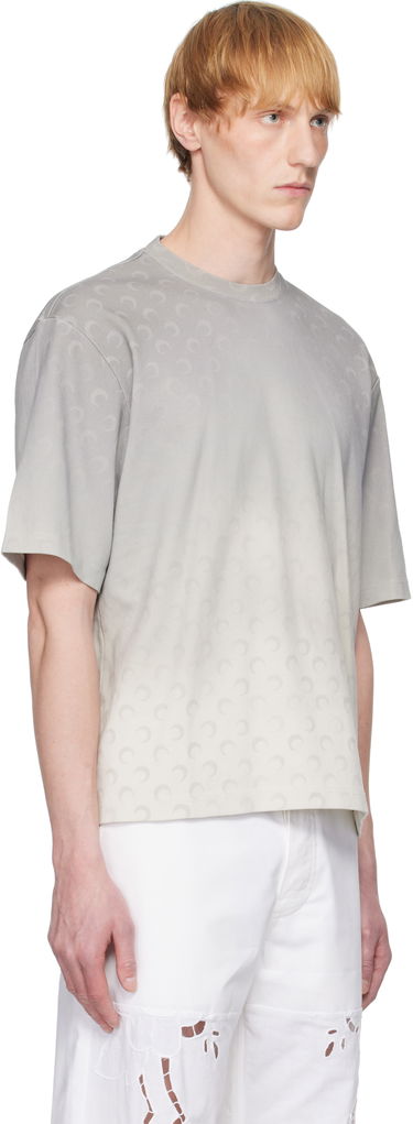 T-shirt Marine Serre Marine Serre Moon Faded Loose Fit T-Shirt Grå | UTT001A CJER0070, 1