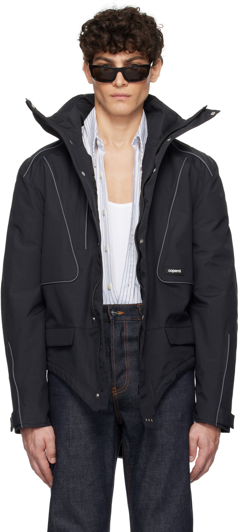 Parka Coperni Coperni Body Jacket Sort | COPOW24F3010MEN