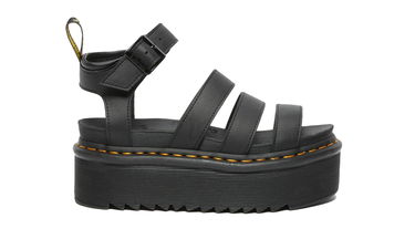 Sneakers og sko Dr. Martens Blaire Quad Hydro Leather Platform Sandals W Sort | DM27296001, 0
