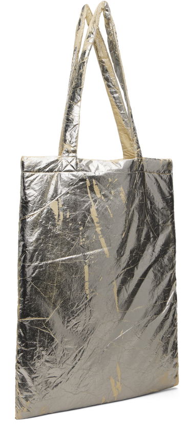 Mulepose Rick Owens DRKSHDW Concordians Crinkled Metallic Nylon Shopper Tote Metalisk | DA02E7431 NPFPA, 2