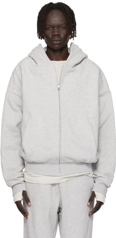 Sweatshirt Entire Studios Entire Studios Thermal Zip-Up Hoodie Grå | ES2488SI, 0