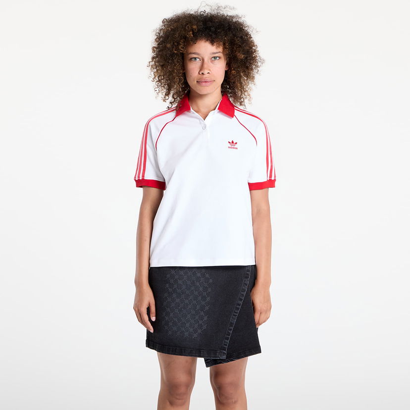 Polo skjorte adidas Originals SST Adicolor Short Sleeve Polo Hvid | JX7804