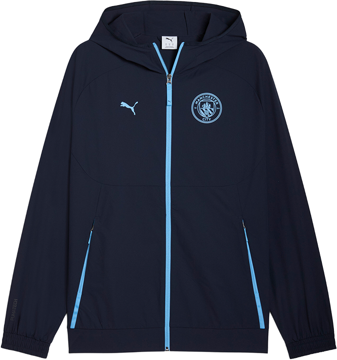 Jakke Puma Manchester City FC TECH Woven Jacket Mørkeblå | 782669-06, 0
