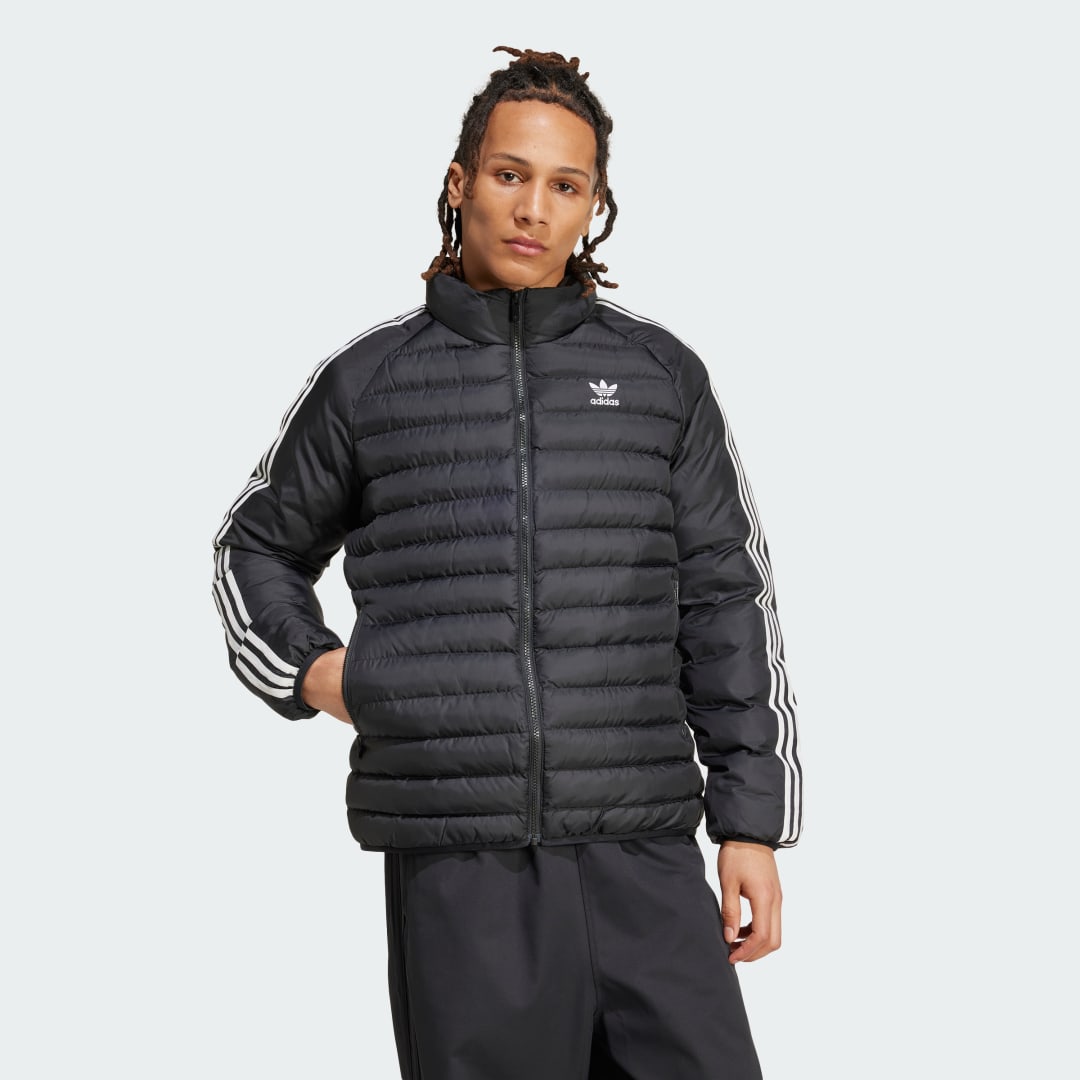 Puffer jakke adidas Performance Collar Padded Jacket Sort | IZ1835, 0