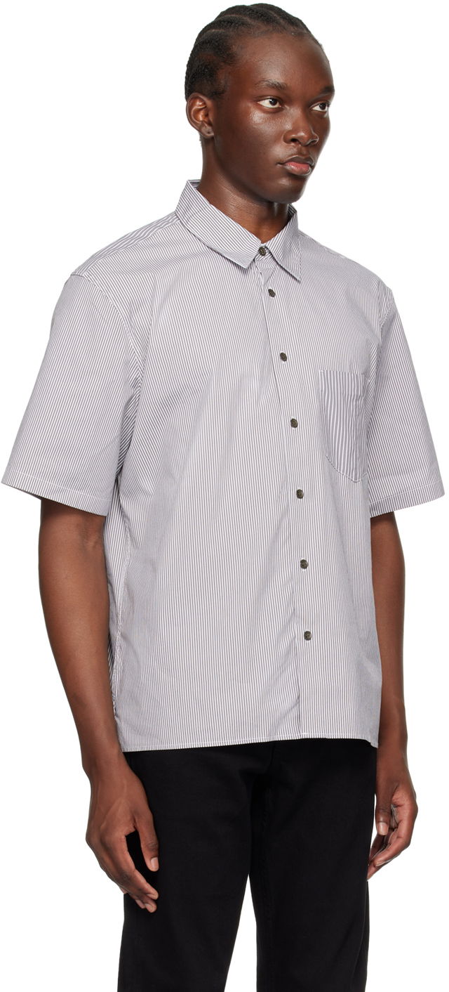 Skjorte rag & bone rag & bone Dalton Striped Shirt Hvid | MBW24PA018MSML, 1