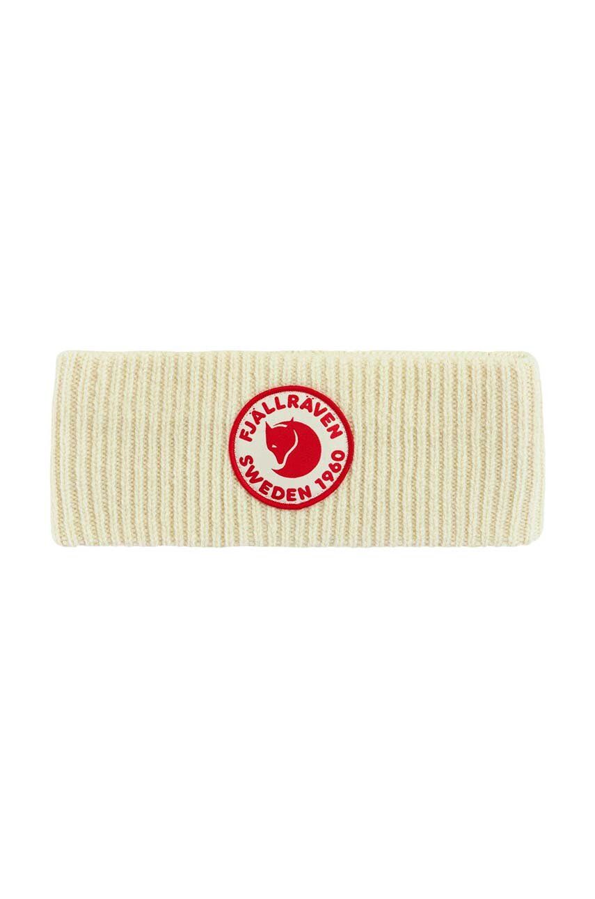 Tørklæde FJÄLLRÄVEN Headband Logo Beige | F87082.113, 1