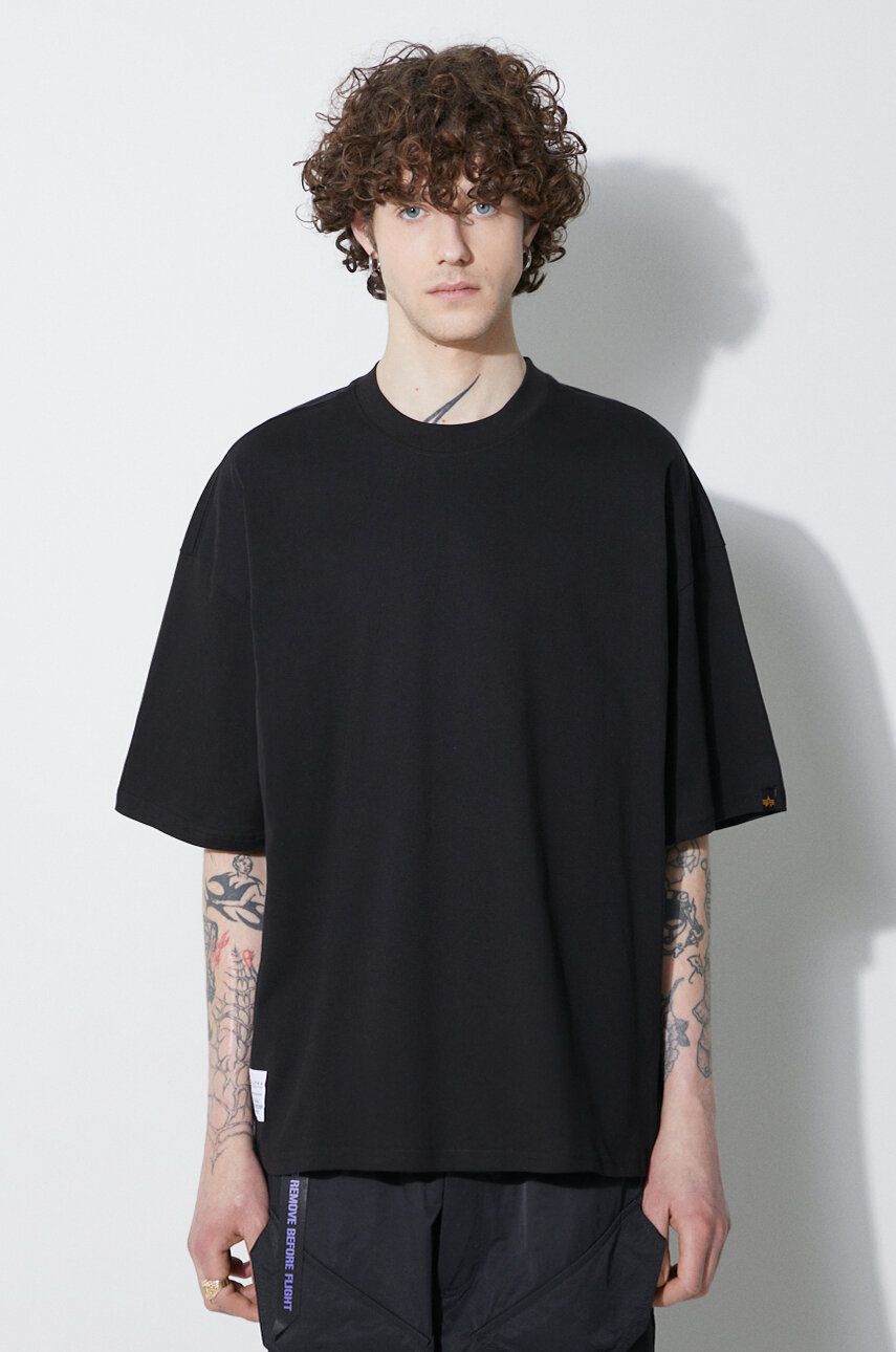 T-shirt Alpha Industries Logo BP T-Shirt Sort | 146507, 0