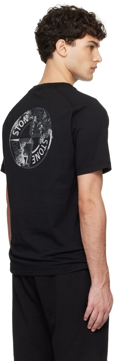 T-shirt Stone Island Stone Island Organic Cotton Jersey T-Shirt Sort | K1S15 2100020 S0080, 2