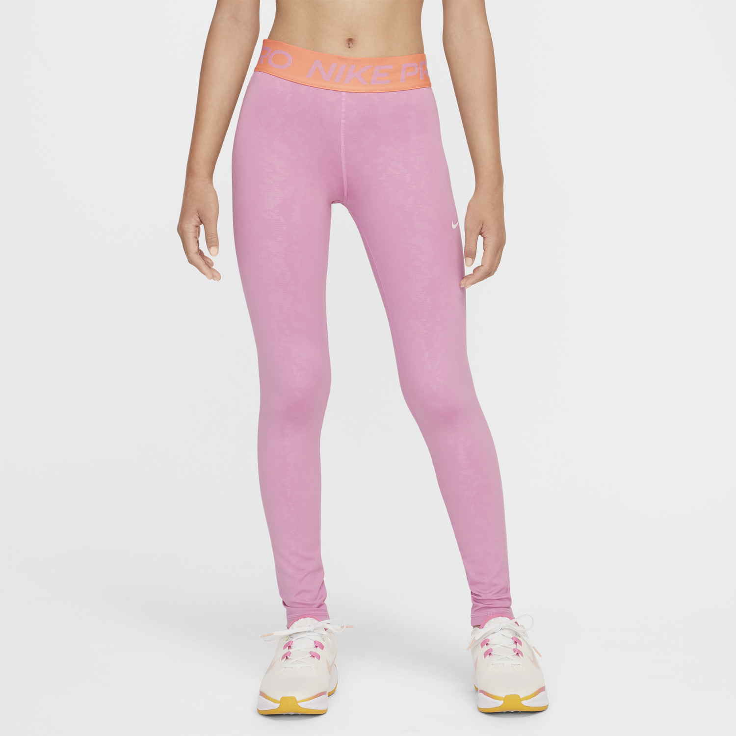 Leggings Nike Dri-FIT Pro Mid-Rise Leggings Lyserød | HF4694-646, 0