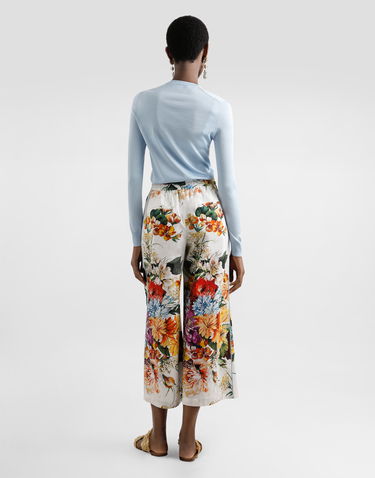 Sweater Dolce & Gabbana Dolce & Gabbana Silk Pullover with Flower Brooch Blå | FXX48ZJBSO1B1581, 2