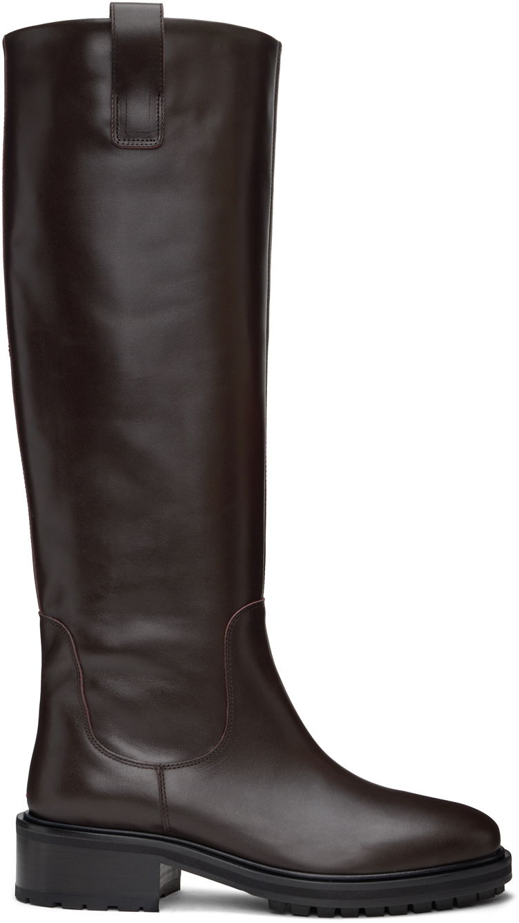 Tøj Aeyde Aeyde Henry Tall Boots Brun | A11-KB-LAID45CH-222-953-001