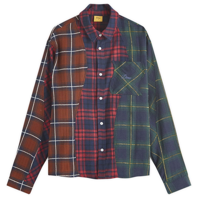 Skjorte Dime Triple Plaid Shirt Flerfarvet | DIMEHO249MUL