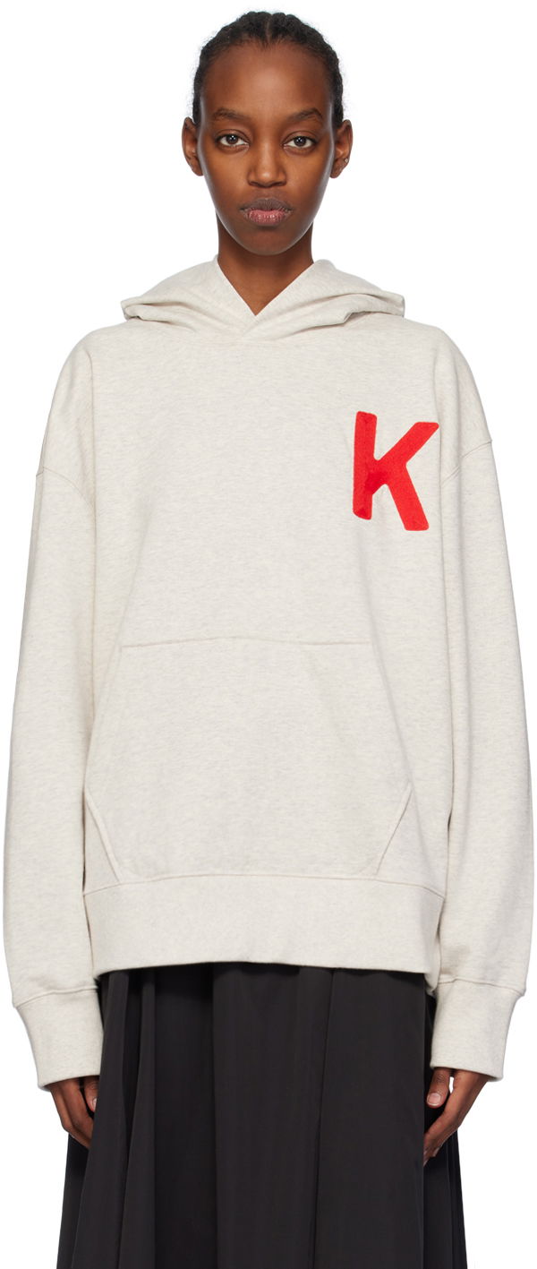 Sweatshirt KENZO Paris Lucky Tiger Hoodie Hvid | FE58SW0114MF