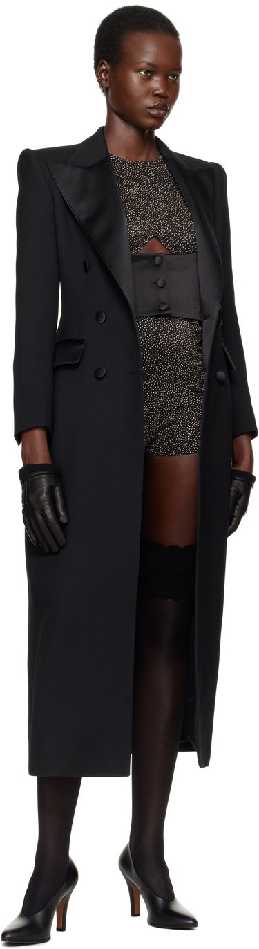 Trenchcoat Dolce & Gabbana Dolce&Gabbana Double-Breasted Tuxedo Coat Sort | F0W2FT FU272, 3
