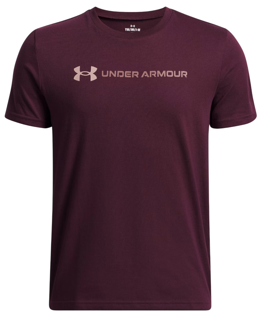 T-shirt Under Armour Logo Wordmark Short Sleeve T-Shirt Bourgogne | 1389963-600