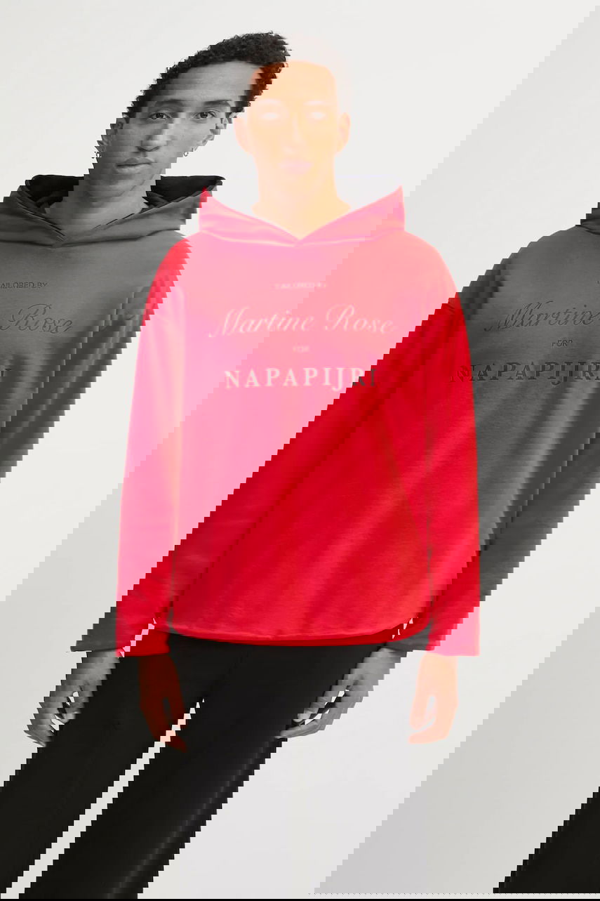 Sweatshirt Napapijri Martine Rose Graphic Print Hoodie Rød | NP0A4H8MRB11, 0