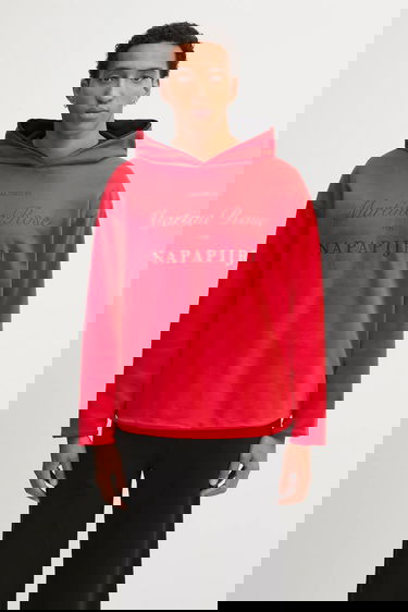 Sweatshirt Napapijri Martine Rose Graphic Print Hoodie Rød | NP0A4H8MRB11, 0