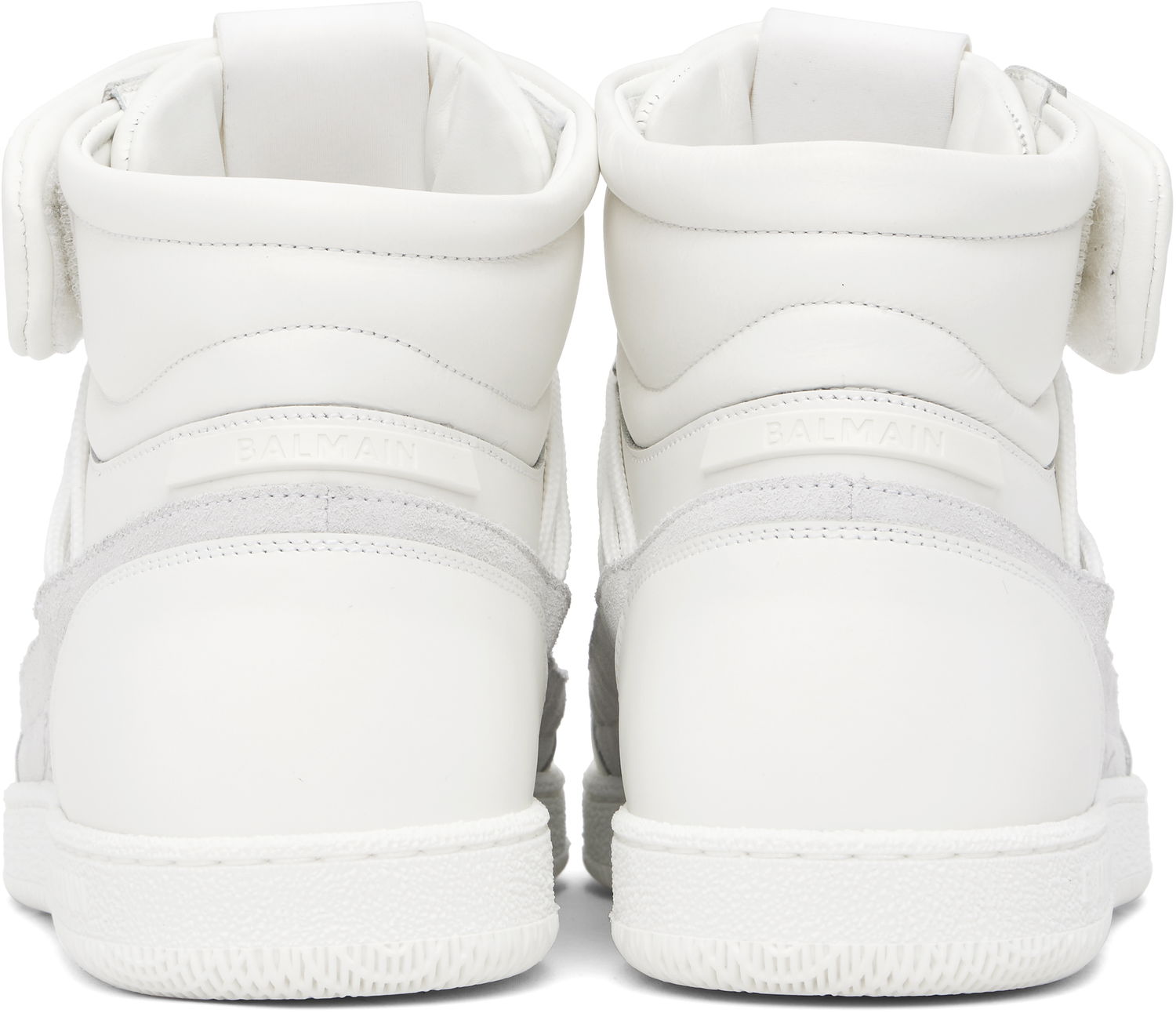Tøj Balmain Balmain Swan Mid-Top Hvid | EM0VH388LTSU, 1