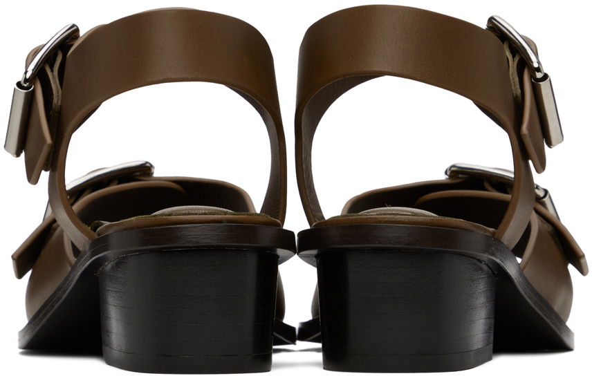 Sneakers og sko LEMAIRE Square Heeled Sandals Brun | FO0030 LL196, 1