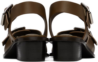 Sneakers og sko LEMAIRE Square Heeled Sandals Brun | FO0030 LL196, 1