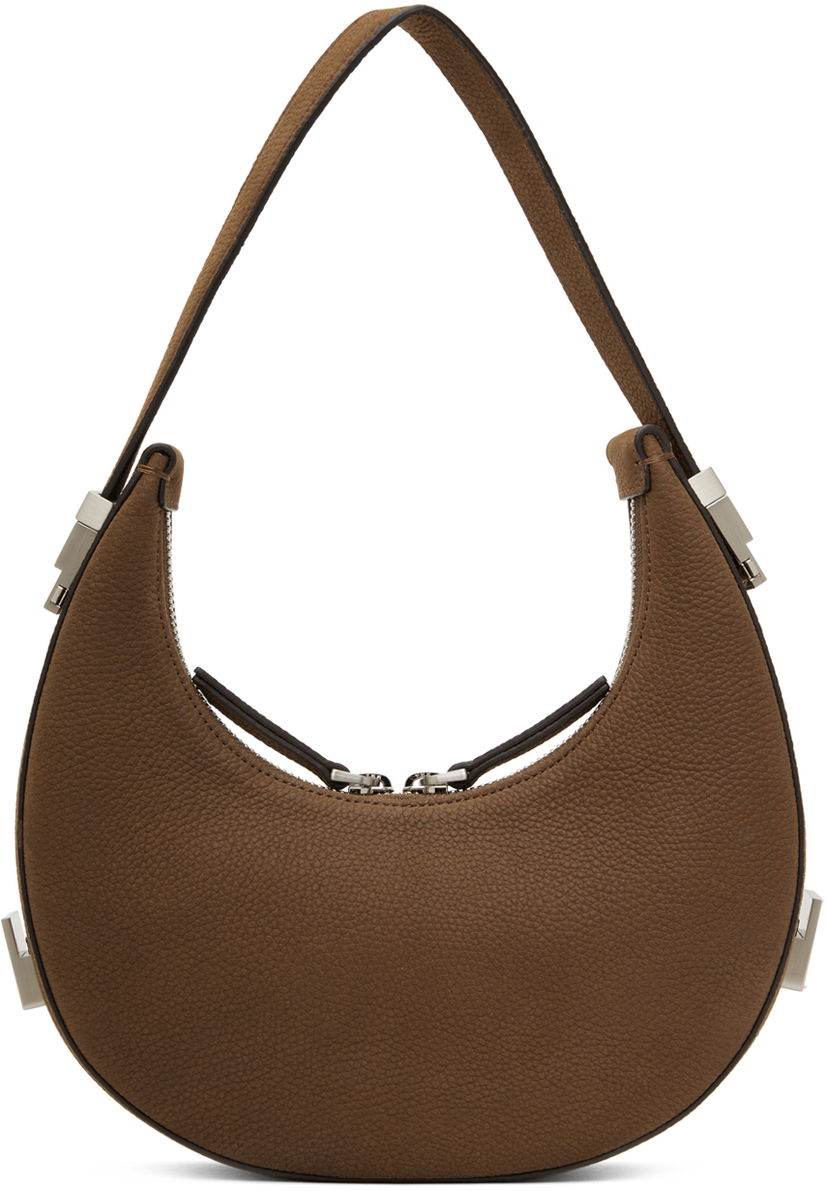 Håndtaske OSOI Mini Pebble Leather Shoulder Bag Brun | 24FWB030101048