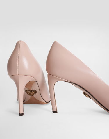 Tilbehør Dolce & Gabbana Dolce & Gabbana Polished Goatskin Pumps Lyserød | CD1893A57388I481, 3