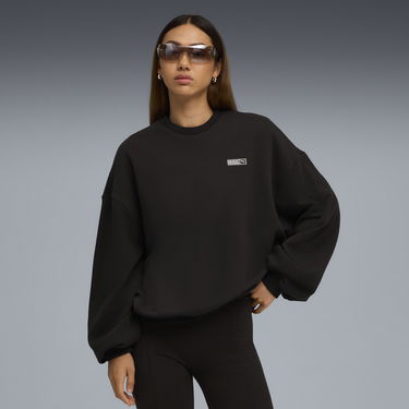 Sweatshirt Puma PUMA x ROSÉ Oversized Sweatshirt Sort | 633803_01, 0