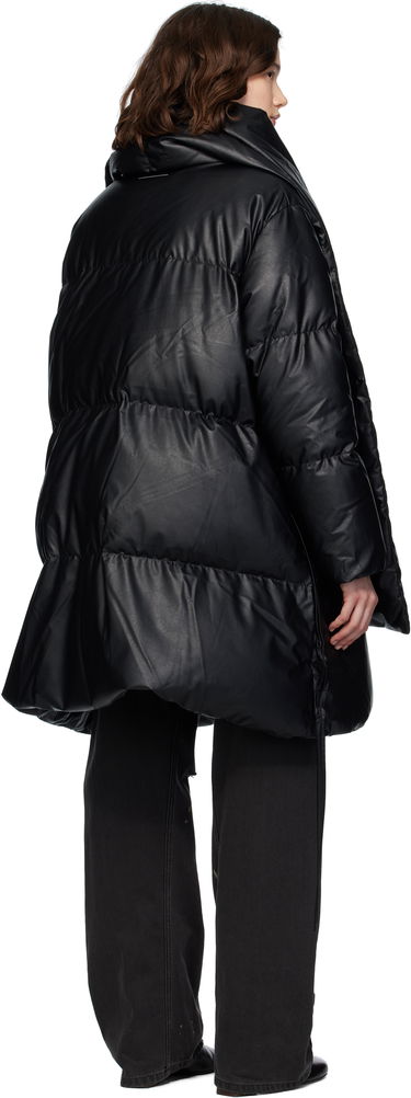 Puffer jakke Maison Margiela MM6 Maison Margiela Faux-Leather Puffer Jacket Sort | S52AA0193 S53057, 2
