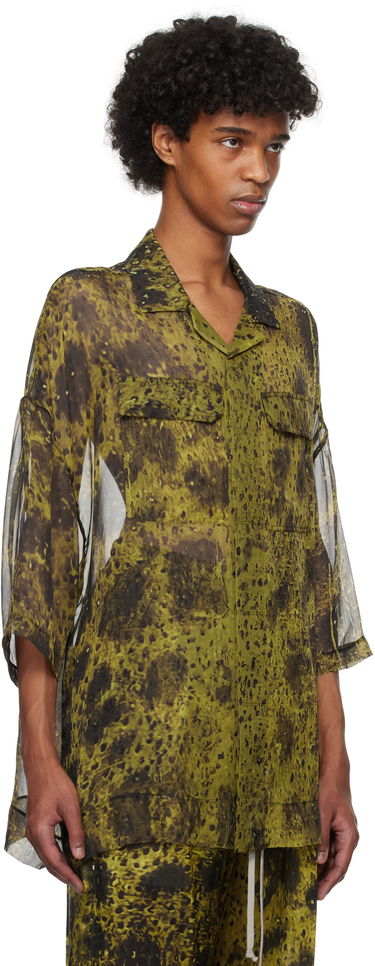 Skjorte Rick Owens Rick Owens Hollywood Magnum Tommy Shirt Grøn | RU01E5298 SP1, 1