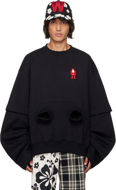 Sweatshirt Walter Van Beirendonck 'Black Hole' Oversized Sweatshirt Sort | 8012, 0