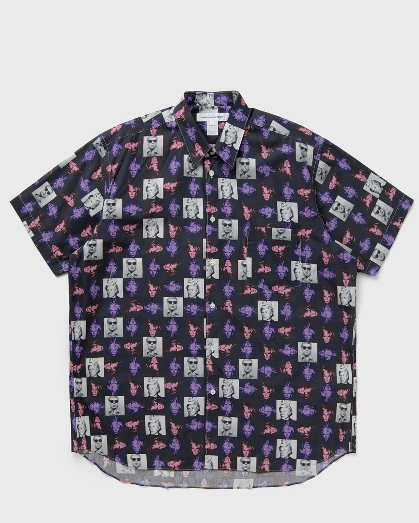 Skjorte Comme des Garçons Andy Warhol Print Woven Shirt Sort | FM-B002-S24-1