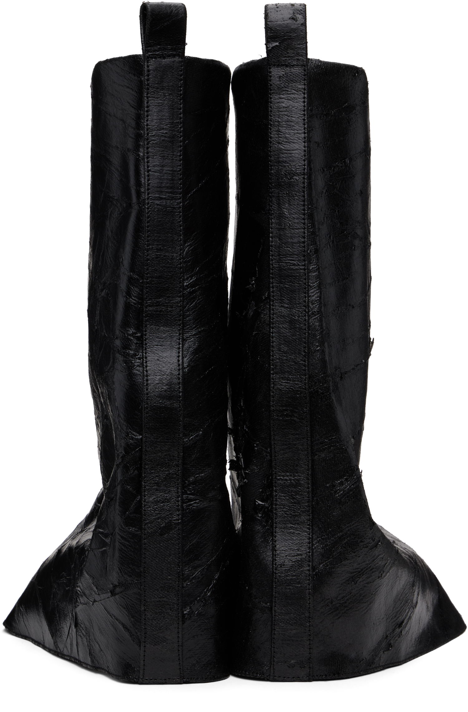 Tøj Rick Owens Rick Owens DRKSHDW Porterville Low Fetish Boots Sort | DS02D2817 BMC, 1