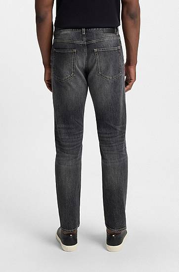 Jeans BOSS Maine Regular-Fit Comfort-Stretch Jeans Grå | 50544884, 1