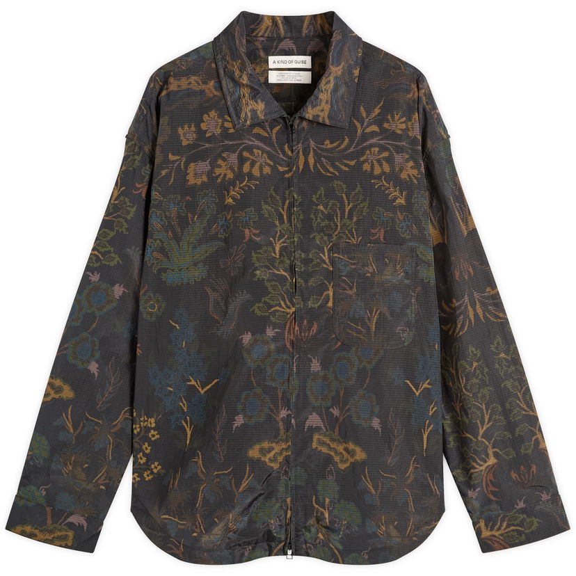Skjorte A Kind of Guise A Kind of Guise Alvaro Atelier Shirt, Flower Carpet Print Brun | 155-14401-684