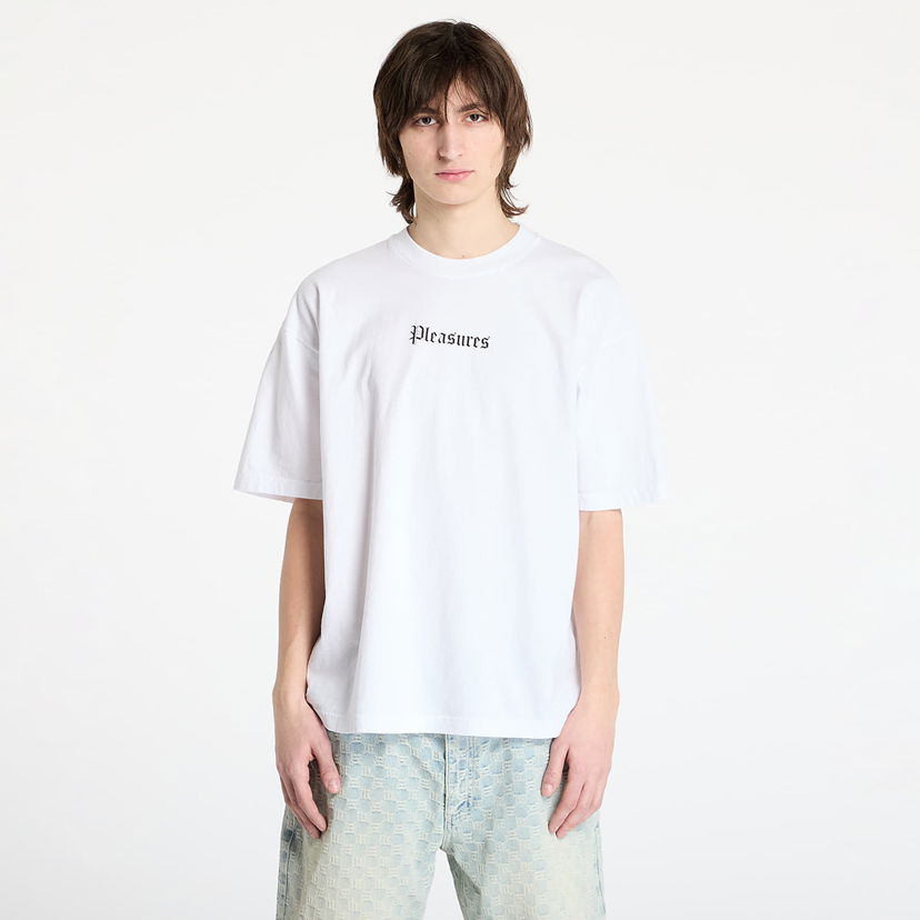 T-shirt Pleasures PLEASURES Burn Again T-Shirt Hvid | P25SP056 WHITE