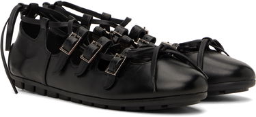 Tøj Simone Rocha Simone Rocha Ghillie Grip Ballerina Flats Sort | BPT2 0777, 3