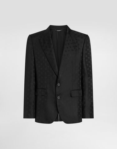 Jakke Dolce & Gabbana Dolce & Gabbana Sicilia Single-breasted Silk Twill Jacket Sort | G2UQ8TFJ1JYN0000, 0